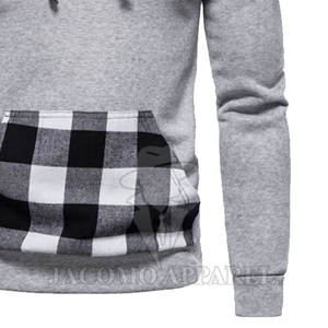 Alta calidad hombres Casual sólido Streetwear pulóver sudaderas con capucha personalizado 100% algodón Regular Fit ropa de invierno al por mayor - Product Image 6