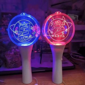 Customizable 15-Color Acrylic LED Handheld Glow Sticks - Reusable Party Lights for Concerts Music Festivals Celebrity Support - Product Image 1