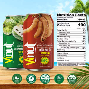 เครื่องดื่มน้ำมะขาม330มล. ไม่เคยทำจากน้ำผลไม้ธรรมชาติเข้มข้นเฉพาะผู้ผลิตจากเวียดนามเท่านั้น - Product Image 3