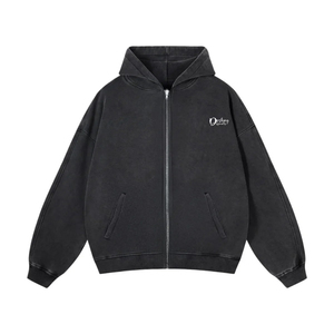 Custom Mens Oversized Hoodies 100% Cotton logo Acid <b>Wash</b> Distressed Hoodie Manufacturers 500gsm Print for Man - Product Image 1