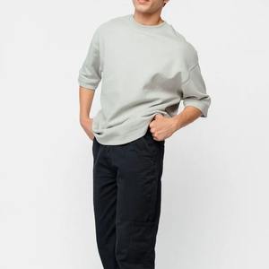 Microfibre personnalisée Street Wear T-shirt surdimensionné à épaules tombantes T-shirt personnalisé de haute qualité chemises lourdes pour hommes - Product Image 3