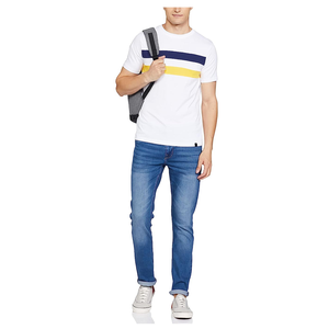 เสื้อยืดคอกลมแขนสั้นผู้ชายผ้าคอตตอนเนื้อนุ่มสวมใส่สบายแบบคลาสสิกผ้า100% อเนกประสงค์แห้งเร็วออกแบบโลโก้ได้ตามต้องการ - Product Image 4
