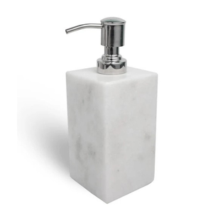Botella de loción de mármol blanco de aspecto nuevo para jabón líquido con bomba dispensadora de Metal dorado accesorios de baño de lujo decorativos - Product Image 6