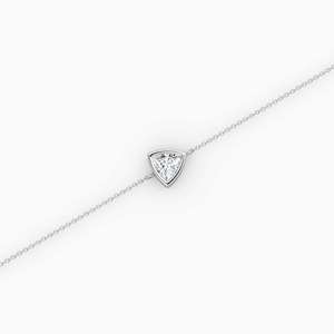 925 Argent 1Ct Moissanite Diamant Lunette Solitaire Bracelet Élégant Genre Diamant Bracelets & Bracelets - Product Image 2