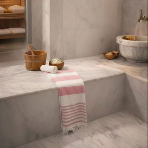 Peshtemal turc : 100% coton naturel, écologique, idéal pour le spa et la plage - Product Image 1