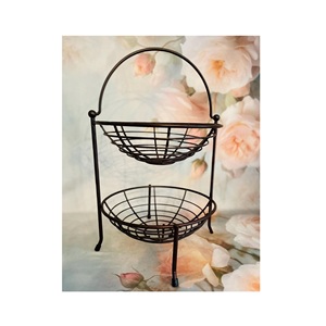 Corbeille à fruits minimaliste en fer, conçue pour les petites cuisines, offrant un rangement pratique et un look élégant - Product Image 6