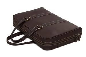 กระเป๋าใส่แล็ปท็อปหนังแท้คุณภาพสูงกระเป๋าเดินทางแบบพรีเมี่ยม - Product Image 4