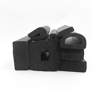 Bande d'étanchéité de barre d'éponge en mousse de caoutchouc EPDM bande d'éponge carrée joint en caoutchouc mousse EPDM noir joint de garniture de porte d'armoire bande silencieuse - Product Image 1