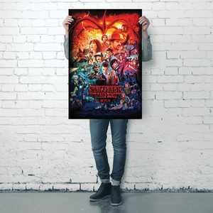 Póster Moderno con Montaje de las 4 Temporadas de Stranger Things para Decoración de Pared - Product Image 2