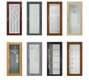 กรอบประตูพีวีซีแนวอาร์ต | ประตูตกแต่ง upvc คุณภาพสูงสำหรับการตกแต่งภายในที่อยู่อาศัยและเชิงพาณิชย์ - Product Image 3