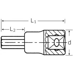 ประแจบล็อกหกเหลี่ยม Stahlwille 3/8'' INHEX สำหรับสกรูที่มีรูหกเหลี่ยม ขนาดเป็นนิ้ว - Product Image 2