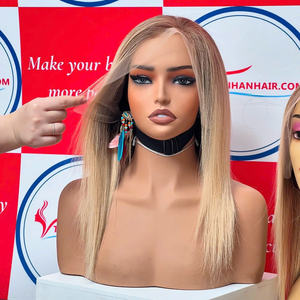 Peluca de cabello humano recto de hueso vietnamita 5x5HD Peluca con cierre de encaje Cabello Frontal de encaje Color Rubio - Product Image 1