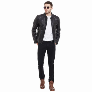 Vestes en cuir pour hommes de qualité la plus populaire pour moto Veste en cuir de moto de qualité supérieure avec prix de gros - Product Image 2