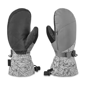 Gants de ski d'hiver chauds pour hommes avec logo personnalisé, fermeture à boucle et crochet, antidérapants, imperméables, en cuir % - Product Image 6