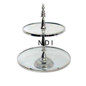 Unique Style Fruit <b>Cake</b> <b>Server</b> Stand Superior Quality Handmade Design Rounded Shape Fruit <b>Cake</b> Serving Stand For Home & Hotel - Product Image 1