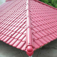Tuile espagnole en résine synthétique rouge brique UPVC ASA