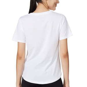 Camisetas de Mujer al por Mayor, Camisetas de Manga Corta para Mujer, Transpirables, con Cuello Redondo, de Alta Calidad, OEM - Product Image 5