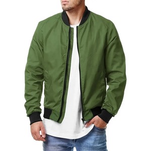 Bomber Primavera Otoño Abrigos de tendencia informal transfronterizos Nueva moda Primavera y otoño Hombres Todos los deportes Chaquetas casuales con cuello levantado - Product Image 2