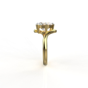 Avarta Jewellery Bague solitaire en diamant cultivé en laboratoire de 2 carats - Product Image 3