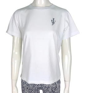 Camiseta informal de algodón 100% para mujer de calidad superior, 220 gramos de peso, transpirable, de secado rápido, antiarrugas, pantalla de diseño personalizado - Product Image 1