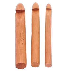 Ganchillo de madera artesanal suave para puntadas precisas, ganchillo de madera tallada de primera calidad para proyectos detallados, bajo costo - Product Image 2