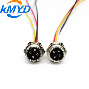 Adaptor Penerbangan GX16 Tahan Getaran, Kabel PVC Inti Tembaga 22 AWG 4-Pin, BMS untuk Sepeda Listrik/Skuter Listrik, Sistem PV Surya 150mm - Product Image 2