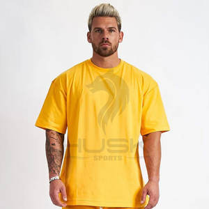 Venta al por mayor fabricante de camisetas transpirable Pakistán Boxy algodón de gran tamaño en blanco logotipo personalizado hombres camiseta - Product Image 5