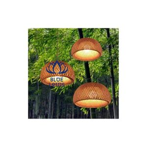 DECORACIÓN DEL HOGAR HECHO EN VIET NAM LÁMPARA DE BAMBÚ DE LOTO AZUL PRODUCTO DE GRANJA ECOLÓGICO QUE SU HOGAR EXCELENTE - Product Image 1