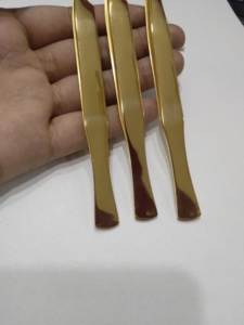 Pince à cils plaquée or brillant logo privé poignée de conception de poisson en acier inoxydable pince à épiler d'extension de cils pour cils - Product Image 4