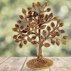 Shreeyash Brass Kalpvriksha Tree of Life para mesa y artículos decorativos para el hogar, pieza decorativa - Product Image 1
