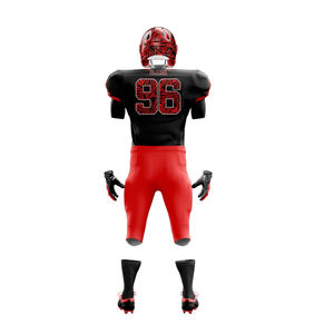 Vente en gros, maillot et pantalon de football américain par sublimation, uniforme de football américain en polyester à séchage rapide pour hommes, ensembles d'équipe - Product Image 3