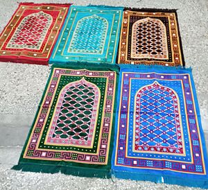พรมสำหรับละหมาด,เสื่อกันนาดมุสลิม Sajjadah ราคาถูกแบบตุรกี - Product Image 6