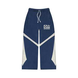 ชุดออกกำลังกายพิมพ์ลายสกรีนสีฟ้าสำหรับทั้งชายและหญิงชุดออกกำลังกาย450 GSM French Terry น้ำหนักมากผ้านุ่มใส่สบายไซส์ใหญ่สำหรับฤดูหนาว - Product Image 2