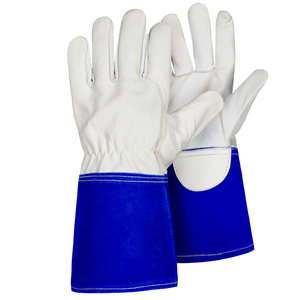 Guantes de Soldadura de Cuero Resistentes al Calor, Guantes de Seguridad Personalizados No Rígidos, Impermeables, Antideslizantes y Duraderos - Product Image 4
