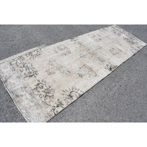 Vintage <b>Rug</b>, <b>Runner</b> 3.5x9.7 ft <b>Rug</b>, White Polka dot <b>Rug</b> - Product Image 1