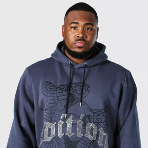 Sudadera con Capucha para Hombre, Mezcla de Algodón 100%, Diseño con Pedrería, Bolsillo de Felpa Gruesa, Personalizable, Éxito de Ventas, Invierno 2024 - Product Image 6