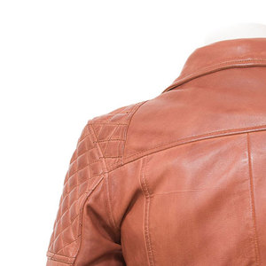 100% Veste en cuir véritable pour hommes Veste à quantité minimale de commande basse à la mode à vendre - Product Image 6