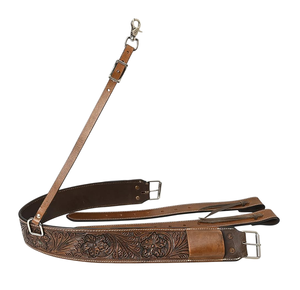 Circunferencia trasera de flanco de caballo occidental de cuero genuino Premium personalizable para ropa Ecuestre para equitación occidental - Product Image 1