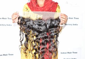 100% Extensions de cheveux frontales indiennes brutes de qualité bon marché 13*4 cuticule ondulée alignée aucune exportation de vente de traitement chimique - Product Image 5