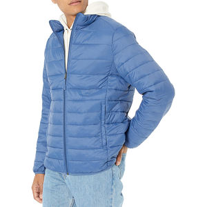 2025 personnalisé hommes hiver compressible doudoune haute qualité résistant à l'eau coupe-vent toile tissu léger grande taille - Product Image 1