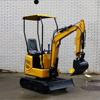 0.6 Ton 0.8 Ton 1.3 Ton Mini Excavator Hidrolik Kompak Crawler Digger untuk Pekerjaan Utilitas di Halaman Belakang