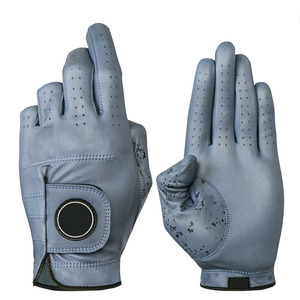 Gants de golf Grace White en cuir véritable antidérapants avec sensation de peau de mouton, couleur et design personnalisables, emballage personnalisé, unisexe, homme - Product Image 2