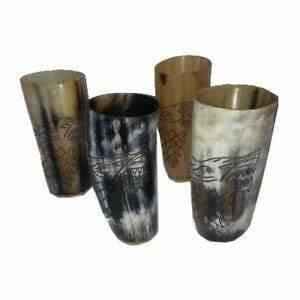 Verres à boire rustiques faits à la main en corne de buffle, pour un usage quotidien et le service de fête, verre à boire en corne naturelle - Product Image 5