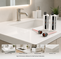 Colle acrylique pure bicomposante 50 ml pour surfaces solides et collage de carreaux