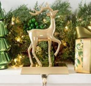 Soportes rústicos para medias de Navidad, ganchos de repisa de ciervo de hierro fundido. Disponible a precios al por mayor India. - Product Image 5