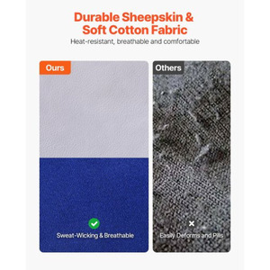 Mangas de soldadura resistentes al fuego de alta calidad de piel de oveja resistente y mangas de algodón FR a la venta - Product Image 3