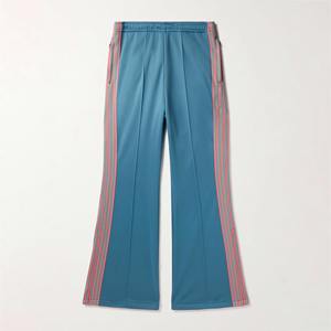 Personalizado Rhinestone Logo French Terry Streetwear Casual Jogger Stacked Cargo pantalones de chándal Acampanados para los hombres - Product Image 3