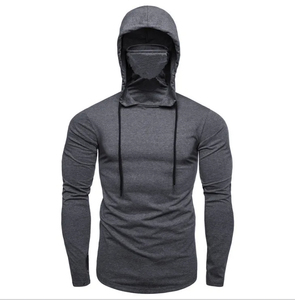 Hoddies personnalisés couleur unie automne Fitness sweat hommes pull mince à capuche à manches longues sweat à capuche Logo personnalisé Hoddies - Product Image 5