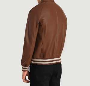 Chaqueta universitaria Letterman bordada personalizada de primera calidad para hombre Ajuste perfecto con cierre de cremallera para chaqueta Bulls Chicago - Product Image 5