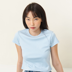 Camiseta Corta para Mujer, Algodón Silkysoft COMB40, 195-210 GSM, Corte Ajustado, Tejido Interlock Suave y Elástico, Ecológico, OEM al por Mayor - Product Image 5